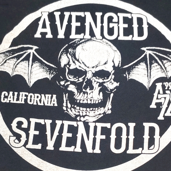 Avenged Sevenfold AX7 2013 Vintage Concert Tee with Skull/Wings Logo … - Picture 1 of 8